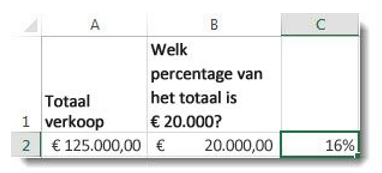 Percentage berekenen in je zo! | X-Cel