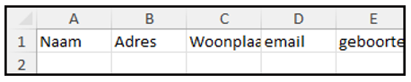 formulier maken excel