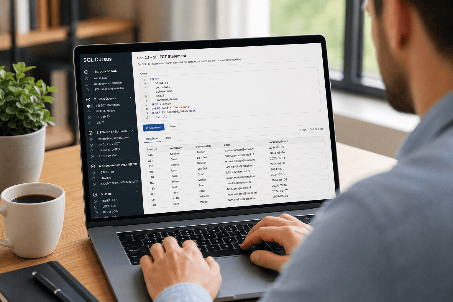 online sql cursus